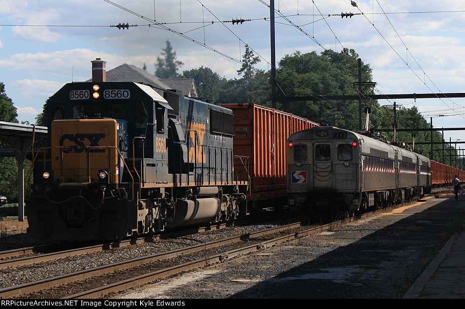 CSX SD50-2 #8560 on Q706-11